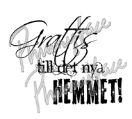 Grattis till hemmet text