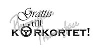 Grattis till körkortet text
