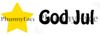 God jul text + stjärna