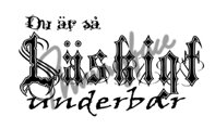 Du är så läskigt underbar
