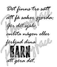 Få saker gjorda text